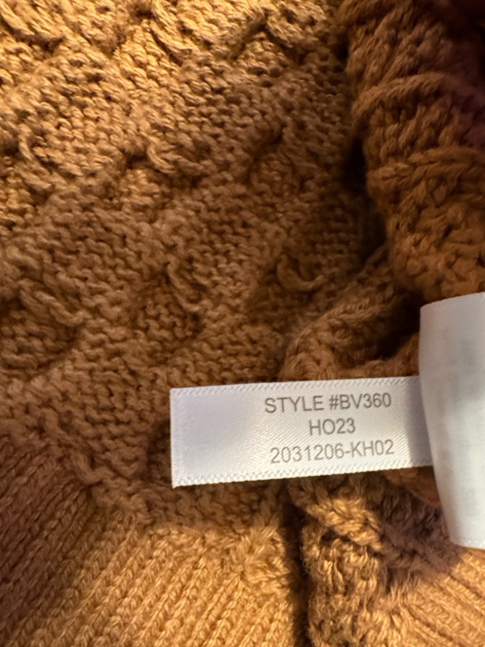 J. Crew Cable Knit Crewneck Sweater Size Medium Brown Relaxed Fit Fisherman NWT - Picture 6 of 9